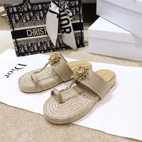 High Quality Luxury Dior 2020 Ss Dior Jardin Rose Slippers product detail