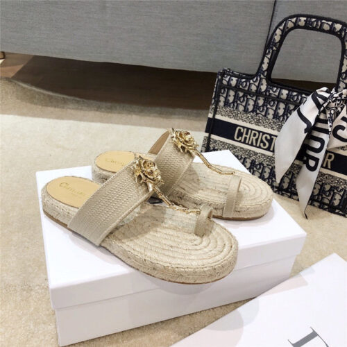 High Quality Luxury Dior 2020 Ss Dior Jardin Rose Slippers – Style 40355 product detail