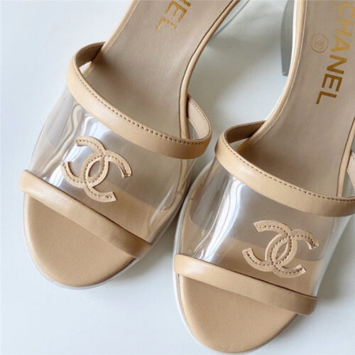 High Quality Luxury Chanel Pvc Crystal Sandals product detail