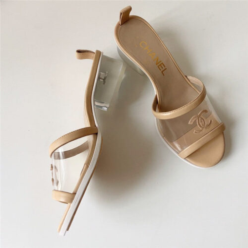 High Quality Luxury Chanel Pvc Crystal Sandals alternate view
