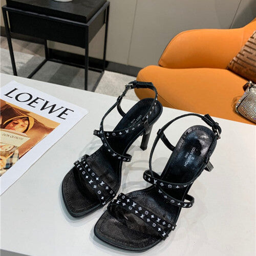 High Quality Luxury Louis Vuitton Webbing High Heel Sandals – Style 47939 product detail