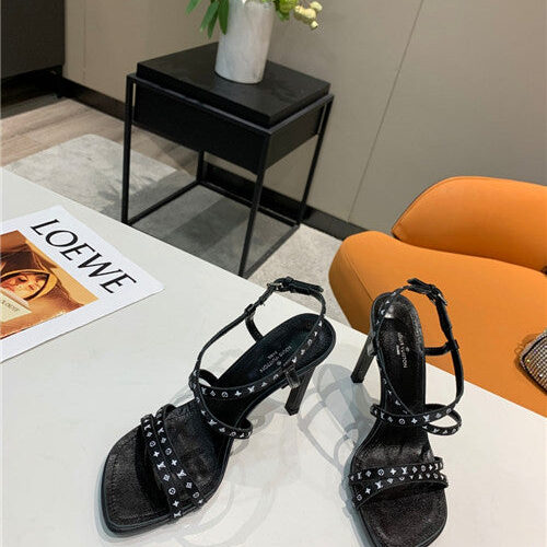 High Quality Luxury Louis Vuitton Webbing High Heel Sandals – Style 47939 product detail