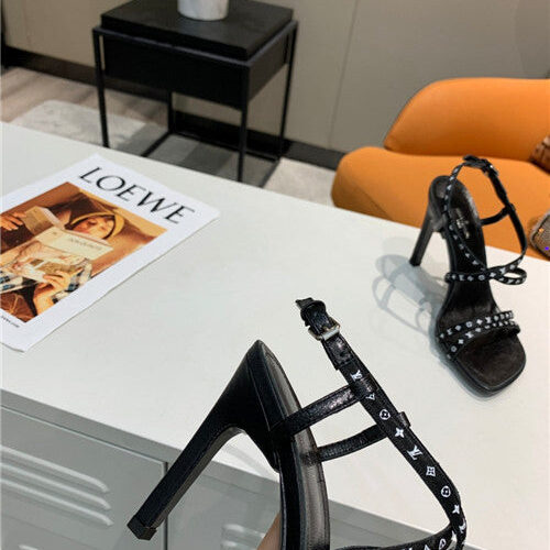 High Quality Luxury Louis Vuitton Webbing High Heel Sandals – Style 47939 product detail