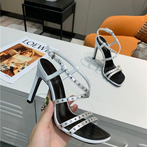 High Quality Luxury Louis Vuitton Webbing High Heel Sandals alternate view