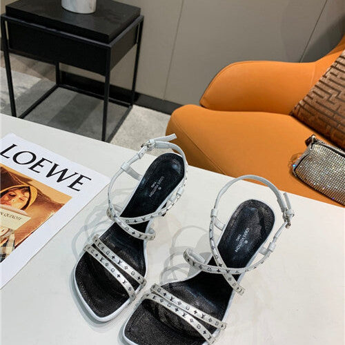 High Quality Luxury Louis Vuitton Webbing High Heel Sandals product detail