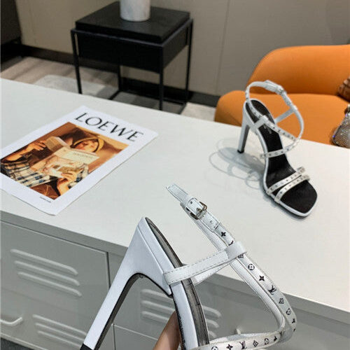 High Quality Luxury Louis Vuitton Webbing High Heel Sandals product detail