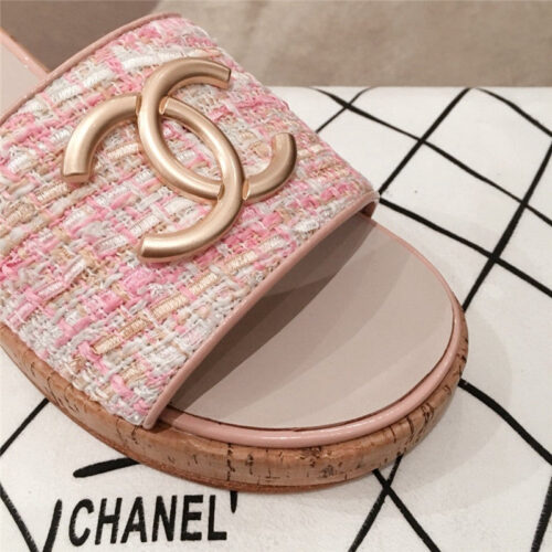 High Quality Luxury Chanel Logo Slippers Sandals product detail