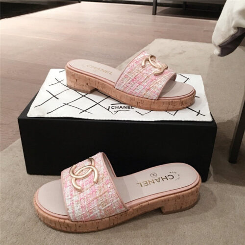 High Quality Luxury Chanel Logo Slippers Sandals product detail