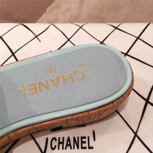 High Quality Luxury Chanel Logo Slippers Sandals – Style 05318 product detail