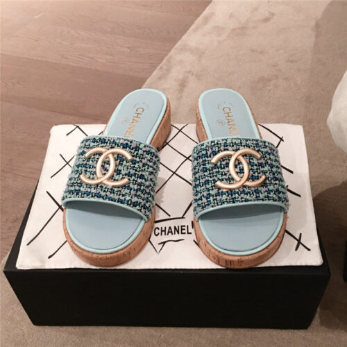 High Quality Luxury Chanel Logo Slippers Sandals – Style 05318 alternate view