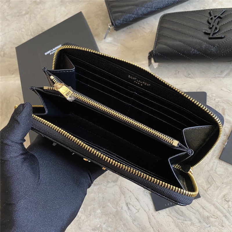 High Quality Luxury YSL Caviar Wallet product detail