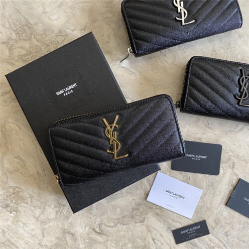 High Quality Luxury YSL Caviar Wallet product detail