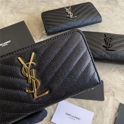 High Quality Luxury YSL Caviar Wallet product detail