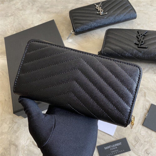 High Quality Luxury YSL Caviar Wallet product detail