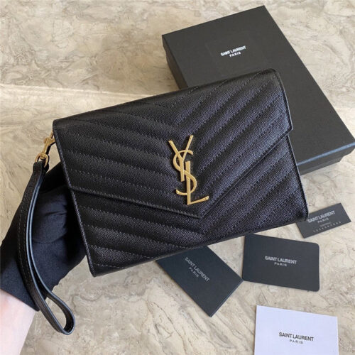 High Quality Luxury YSL Clutch Caviar Bags