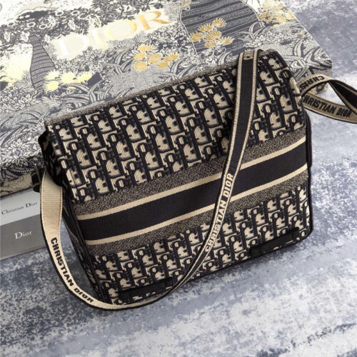 High Quality Luxury Dior Diorcamp Messenger Bag Blue alternate view