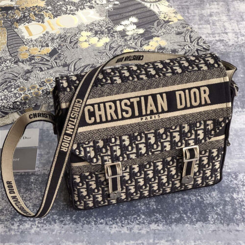 High Quality Luxury Dior Diorcamp Messenger Bag Blue