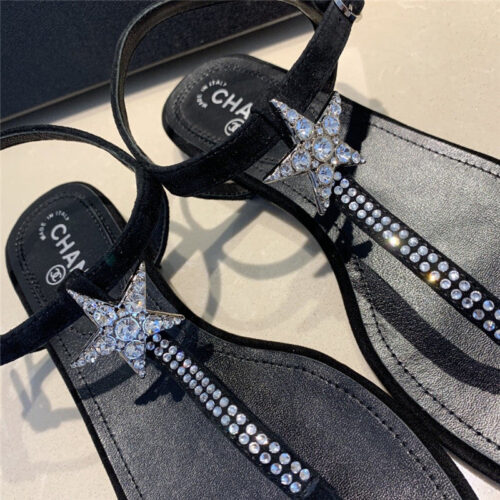 High Quality Luxury Chanel Rhinestone Dad Sandals product detail