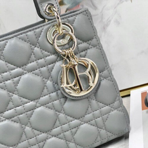 High Quality Luxury Lady Dior Letter Bag Gray product detail