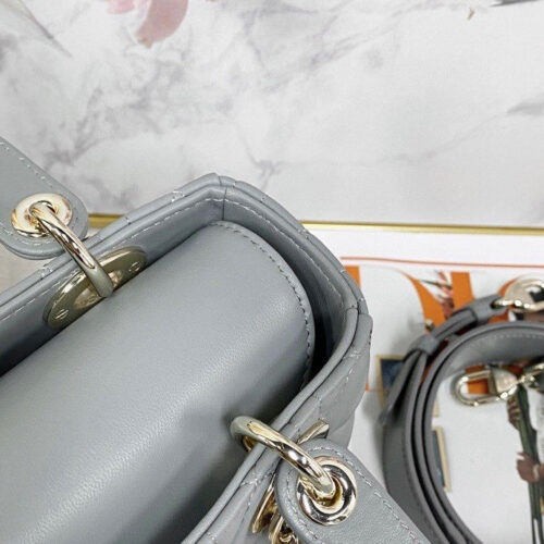 High Quality Luxury Lady Dior Letter Bag Gray product detail