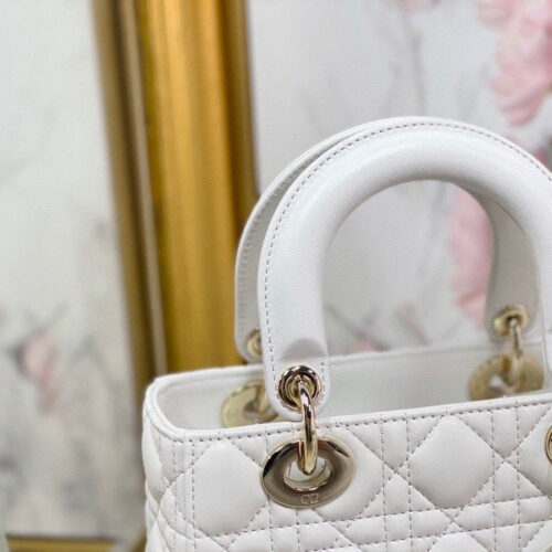 High Quality Luxury Lady Dior Letter Bag White product detail