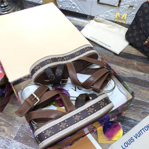 High Quality Luxury LV Platform Sandals – Style 84547 product detail