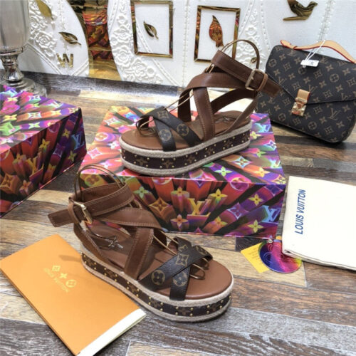 High Quality Luxury LV Platform Sandals – Style 84547 alternate view