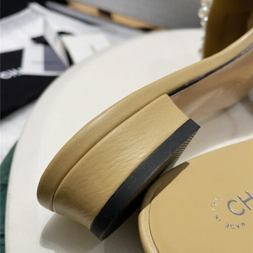 High Quality Luxury Chanel Pearl Slippers Shoes Fake Shoes – Style 55334 product detail