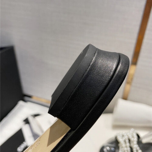 High Quality Luxury Chanel Pearl Slippers Shoes Fake Shoes – Style 25958 alternate view