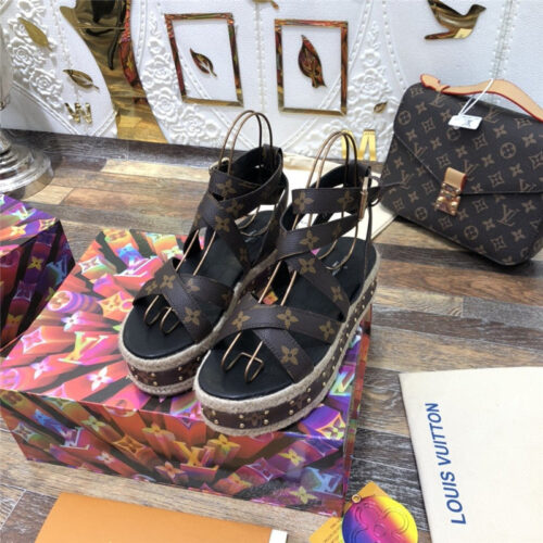 High Quality Luxury LV Platform Sandals