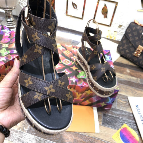 High Quality Luxury LV Platform Sandals product detail
