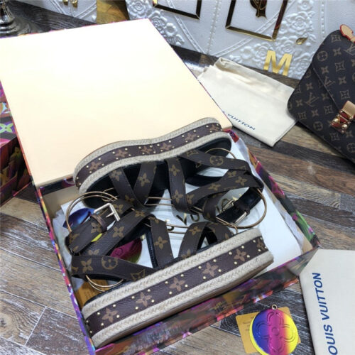 High Quality Luxury LV Platform Sandals product detail
