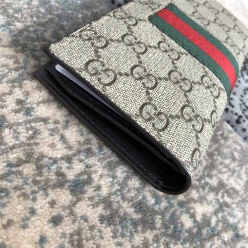 High Quality Luxury Canvas Mens Gucci Wallet product detail