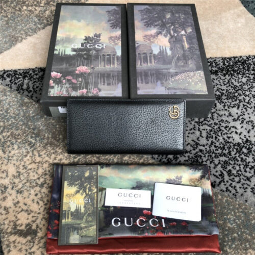 High Quality Luxury Gucci Mens Wallet Black