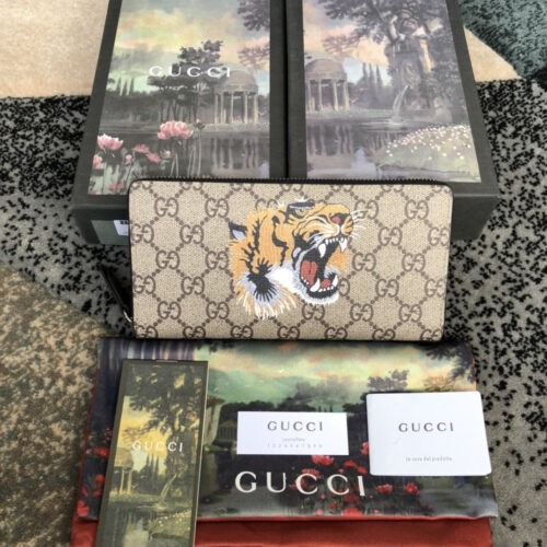 High Quality Luxury Gucci Wallet Men Tiger