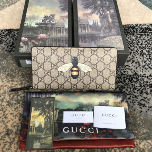 High Quality Luxury Gucci Wallet Men Bee
