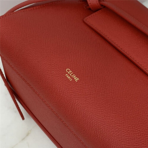 High Quality Luxury Celine Belt Nano Bag Red product detail