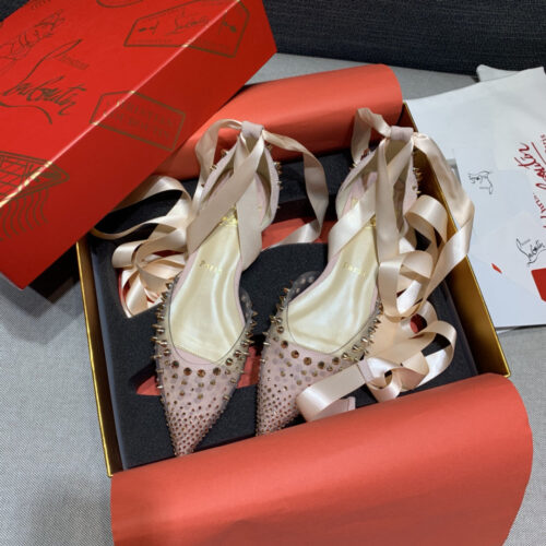 High Quality Luxury Christian Louboutin Stud Sandals – Style 75508
