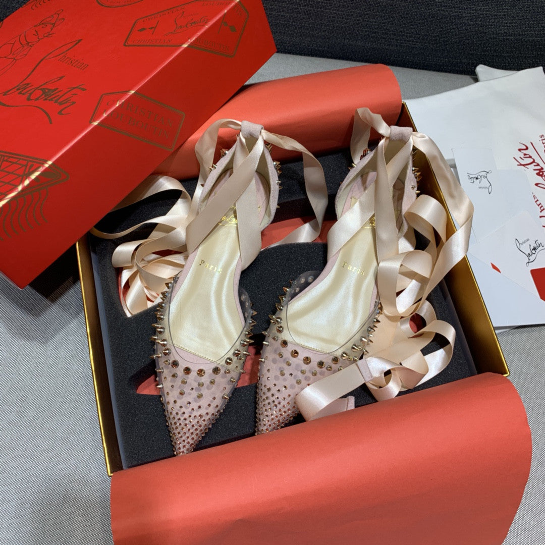 High Quality Luxury Christian Louboutin Stud Sandals – Style 75508