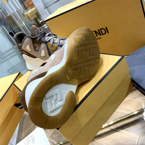 High Quality Luxury Ffluid Suede And Mesh Sneakers – Style 47100 product detail