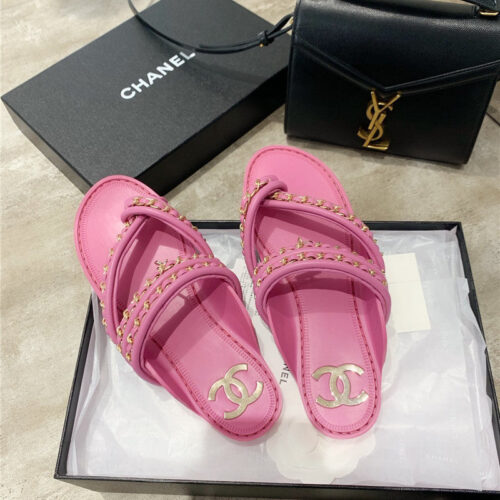 High Quality Luxury Chanel Cc Flip Flops alternate view