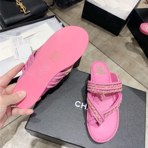 High Quality Luxury Chanel Cc Flip Flops product detail