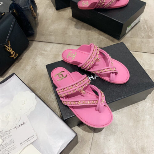 High Quality Luxury Chanel Cc Flip Flops product detail