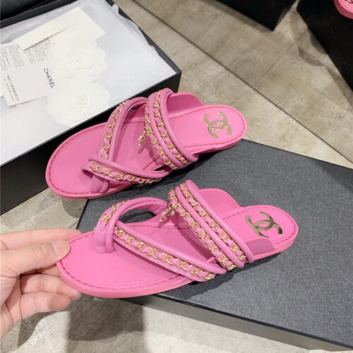 High Quality Luxury Chanel Cc Flip Flops product detail