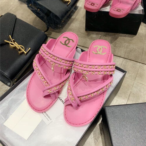 High Quality Luxury Chanel Cc Flip Flops product detail