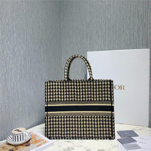 High Quality Luxury Dior Book Tote Canvas Handbag alternate view