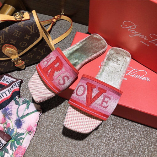 High Quality Luxury Vivier Loves Paris Mules Slipper alternate view