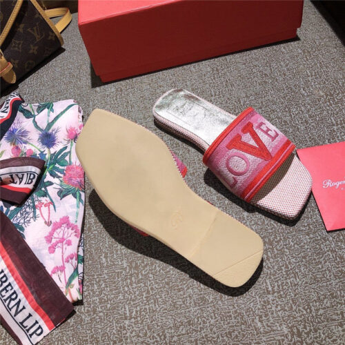 High Quality Luxury Vivier Loves Paris Mules Slipper product detail