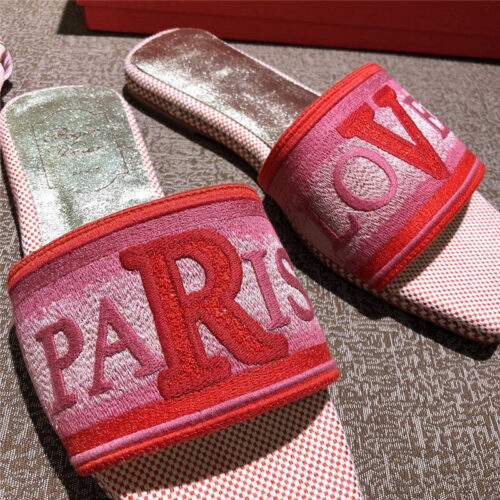 High Quality Luxury Vivier Loves Paris Mules Slipper product detail