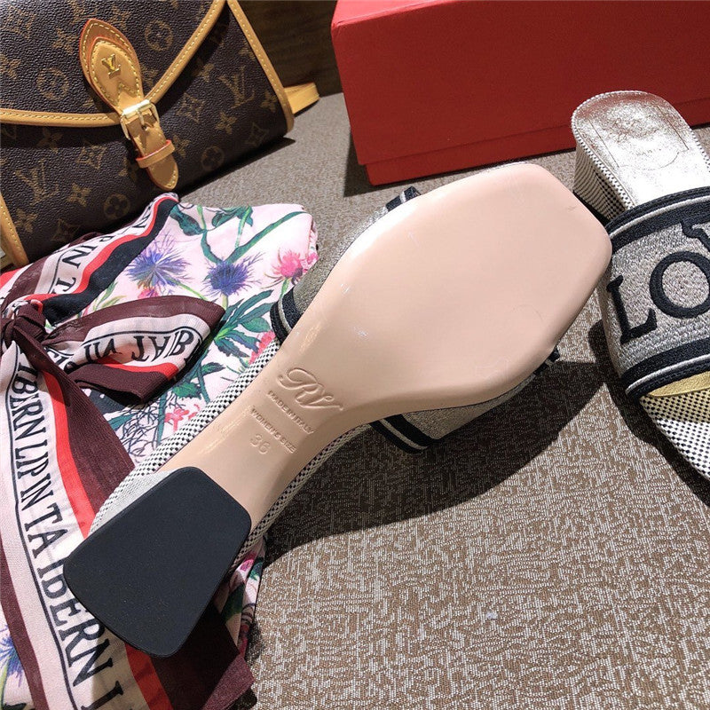 High Quality Luxury Vivier Loves Paris Mules – Style 27860 product detail